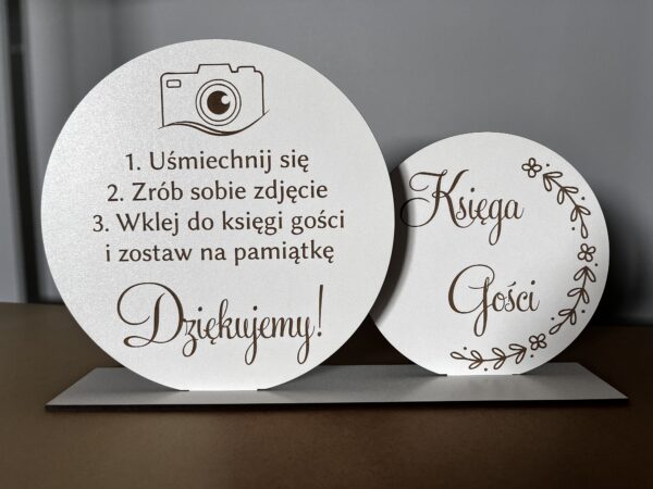 Napis na stół Księga Gości Ślub Wesele dekoracja HDF - obrazek 3