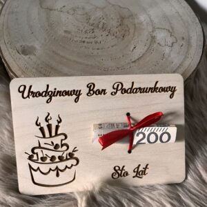 Urodzinowy bon podarunkowy