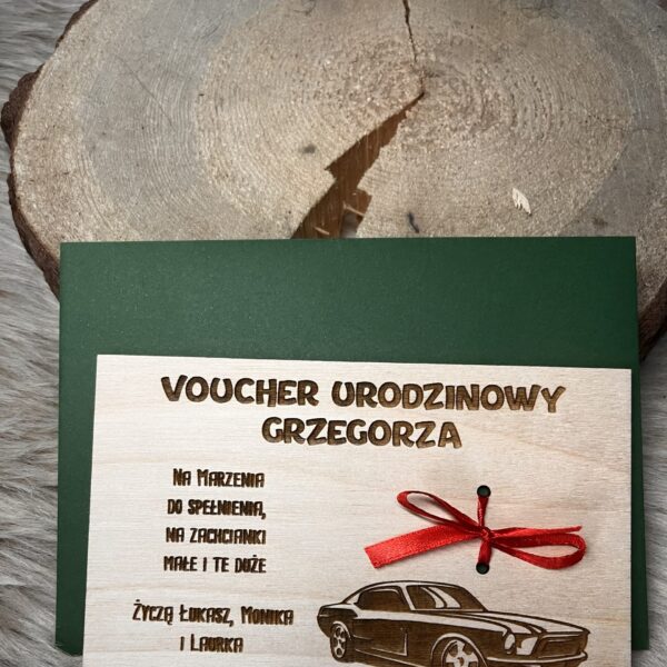 Urodzinowy bon podarunkowy , voucher